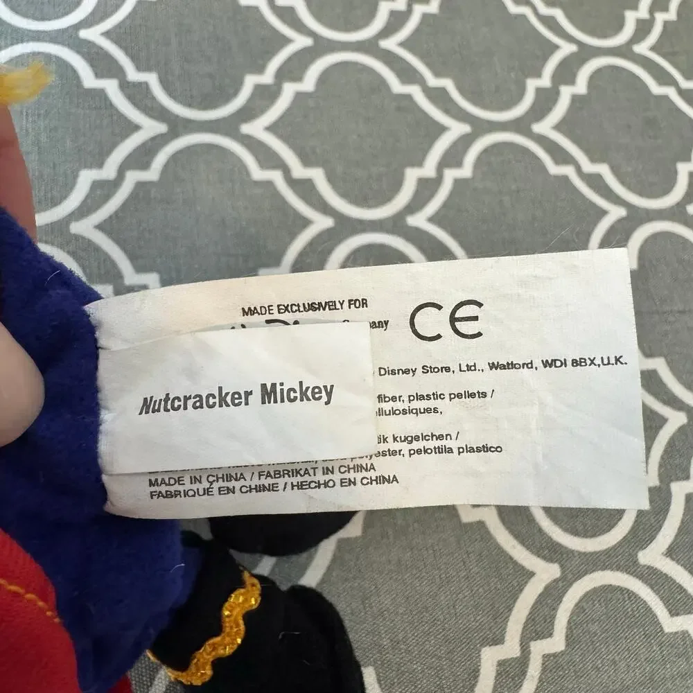 Disney Nutcracker Bean Bag Plush Stuffed Animal Toy New With Tag Collectible VTG
